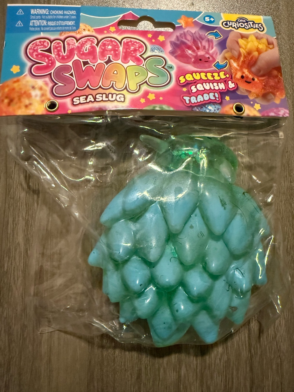 Sugar Swaps Sea Slug Squishy Toy - Turquoise Blue